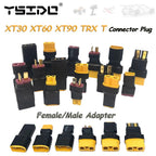 RC Model Adapter XT30 XT60 XT90 TRX T Plug Female/Male Connector Plug for RC Car Airplane Drone RC Boat Lipo Battery RC Parts