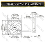 Gdstime 120mm USB PC Fan 5V 12V 24V 48V 12cm DC Brushless Cooling Fan 12025 2PIN 3PIN 4PIN Ball Computer Case Fan Waterproof Fan