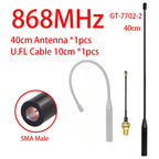 GIZONT 868MHz LoRa Flexible Whip Antenna SMA Male 863-870MHz High Gain Soft Antenna for Meshtastic LoRaWAN ESP32 Wireless Data