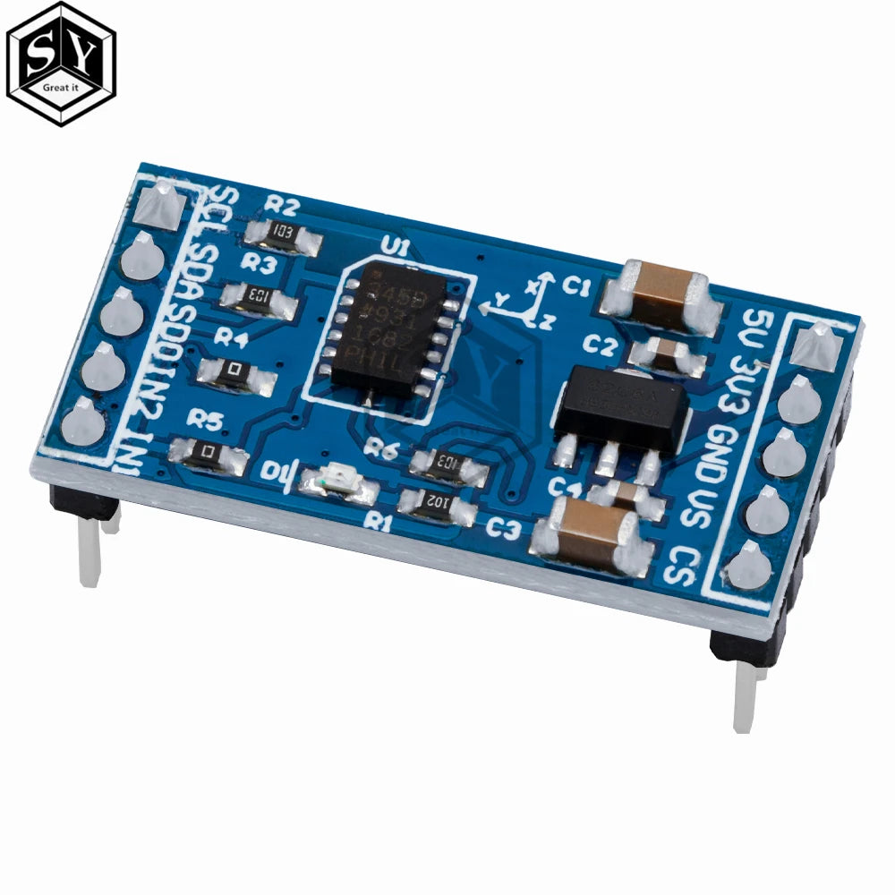 GY-61 ADXL335 / ADXL345 Triaxial Accelerometer Module Set, Analog  Digital Vibration Sensor Kit for Arduino