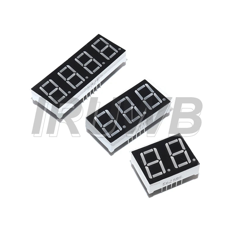 5pcs Red LED Display 7 segment Digital tube Common AnodeCathode Red 3 4 Bit digital Tube 0.28 0.36 0.56 inch
