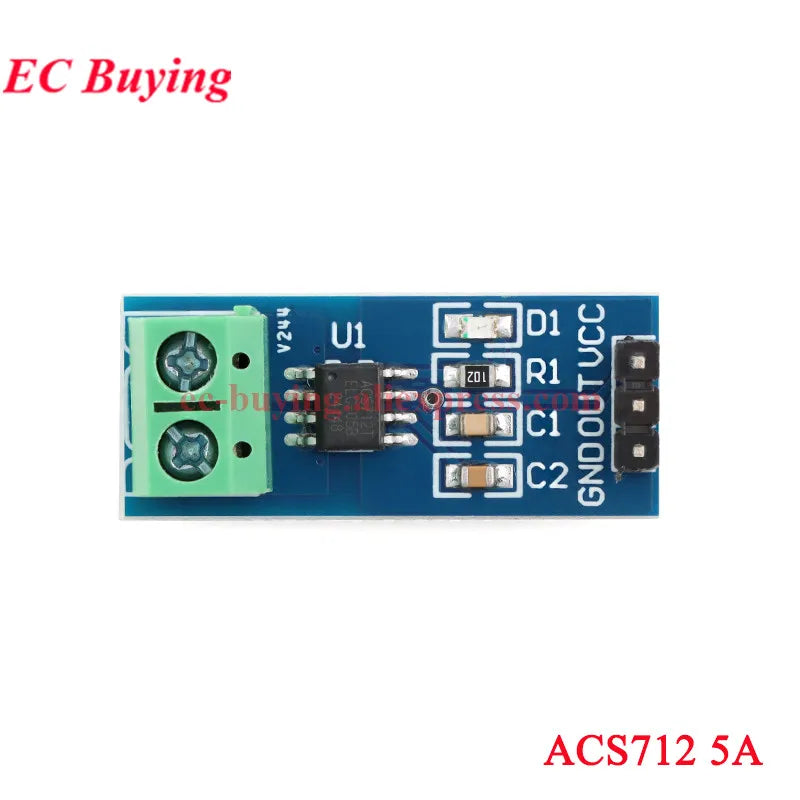 10Pcs/1pc ACS712 ACS758 Hall Current Sensor Module Detector 5A 20A 30A 50A 100A 150A 200A Range Detection Board For Arduino DIY