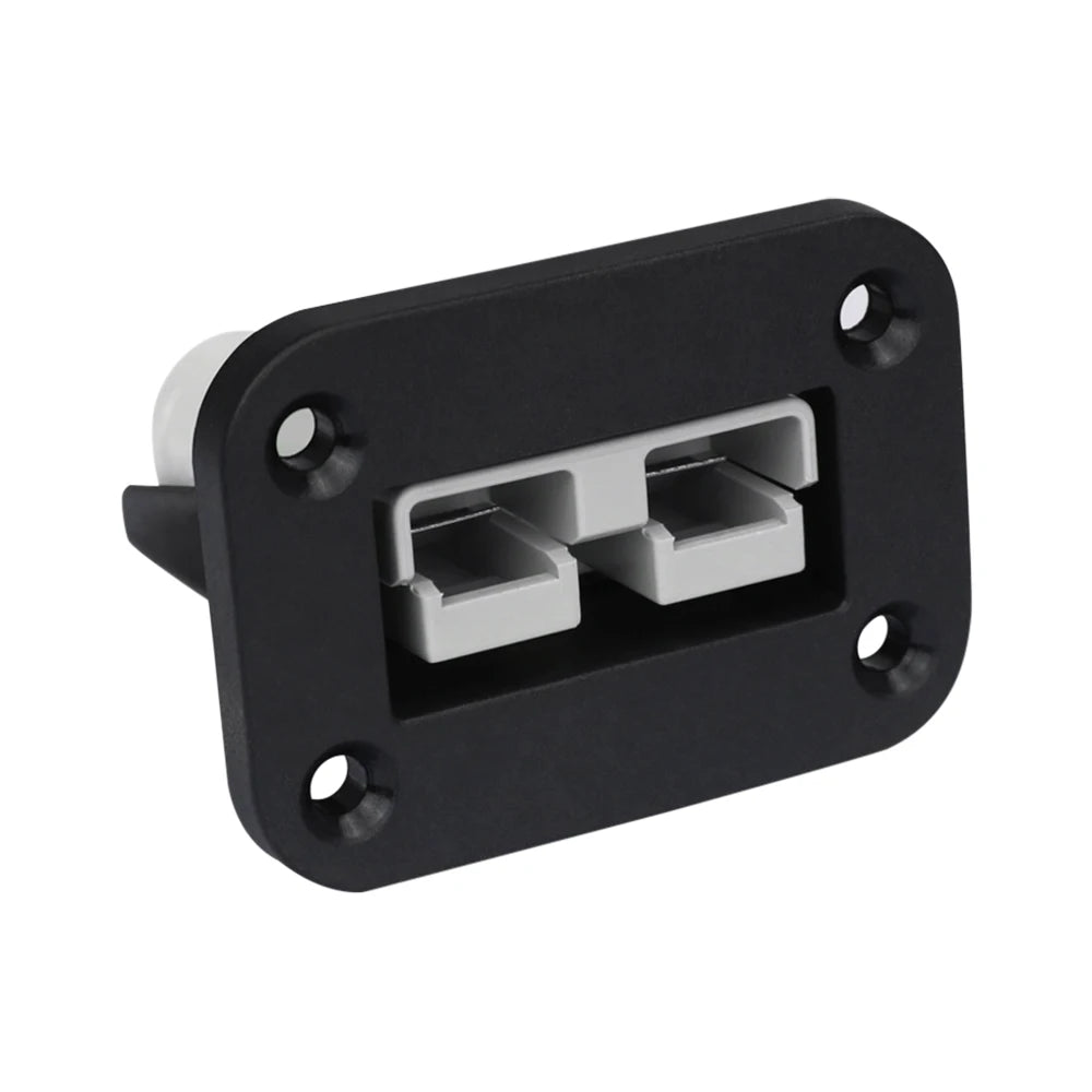 50A Anderson Plug Flush Mount Connector Kit with Mounting Bracket Panel Cover for Caravan Camper Boat Truck Battery Charging