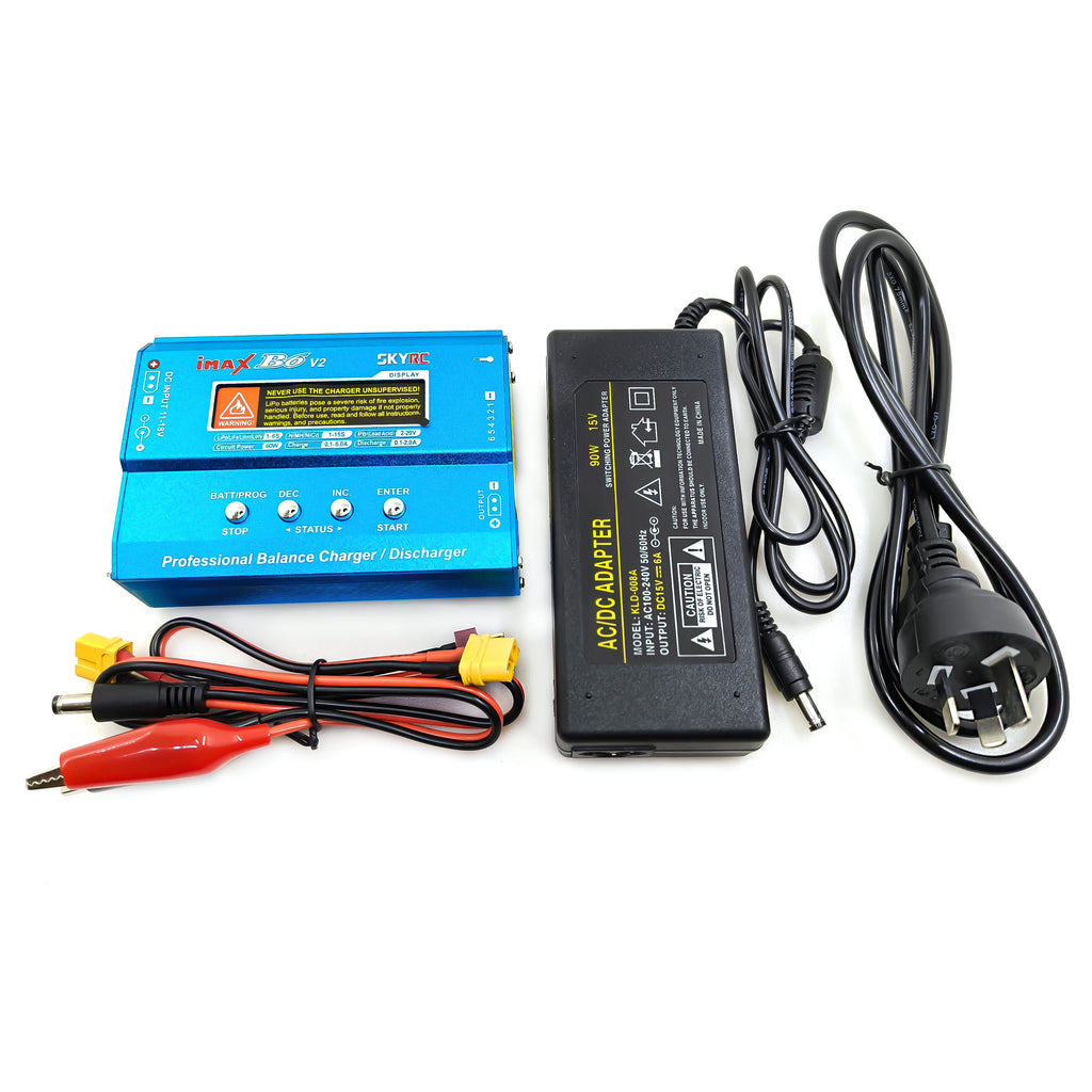 SKYRC IMax B6 V2  Charger With AC POWER 12v 5A Adapter Digital LCD Lipo NiMh 3S battery Balance Charger  for Rc Car Drone