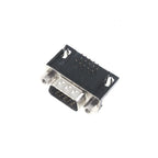 5/10PCS DR15 Female/Male Right Angle Welded D-Sub 15 Pin Connector RS232 Connector 90 Degree Bent Needle DB15