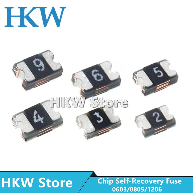 20PCS 1206 0805 0603 Patch Self-Recovery Fuse 100MA/200MA/350MA/500MA/1A/1.5/2A/3A 6V/9V/15V NEW