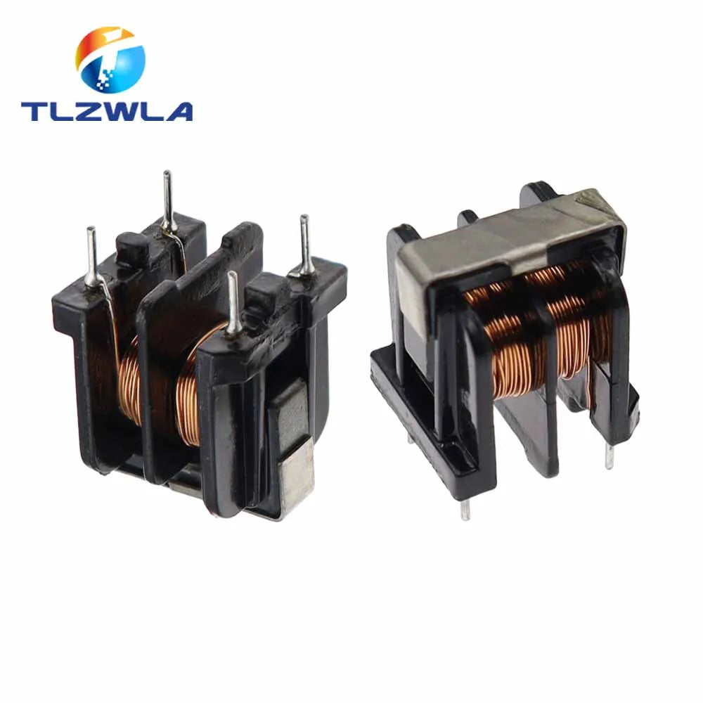 100PCS UU9.8 UF10.5 Common Mode Choke Inductor 10mH 20mH 30mH 40mH 50mH For Filter Pitch