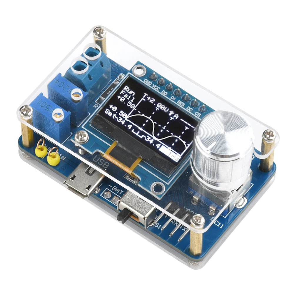Digital Oscilloscope Kit 0.96 Inch LCD with 3 Trigger Modes Signal Generator Module DIY Electronic Parts STC Microcontroller