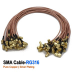 RG316 SMA to SMA / RP-SMA RF Coaxial Cable Male Plug Female Jack Connector Jumper Pigtail Antenna Extension Wire WiFi FPV Radio