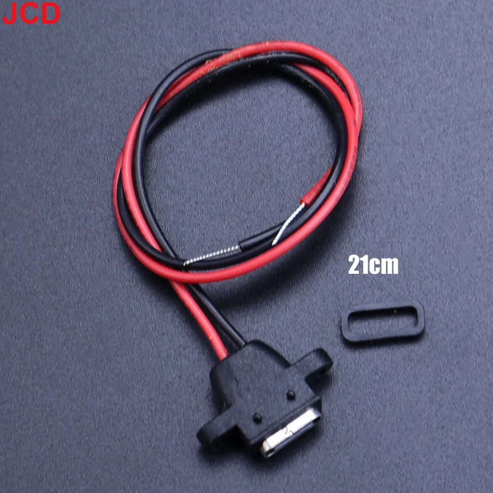 JCD 5pcs Waterproof USB Type C Connector Charging Interface Female Socket With Welding Wire MX1.25 PH2.0 XH2.54 Port
