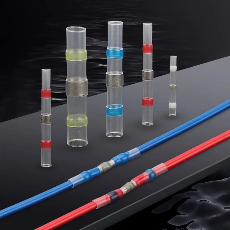 Solder Waterproof Heat Shrink Tubing Insulated Sealed Wire Connectors Car Marine Use Quick Wiring Terminals Cable Butt Sleeve