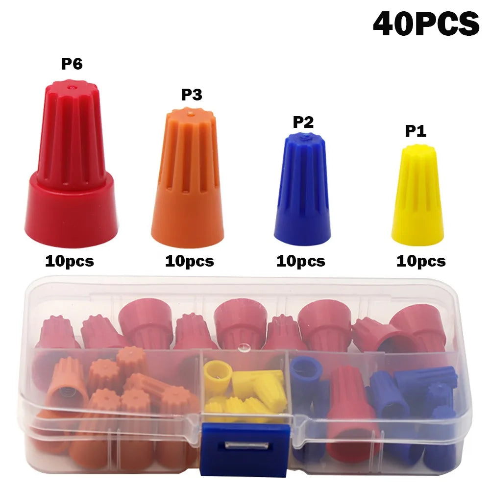 Quick Wire Connector Nut Insulated Wire Connectors Nuts Colorful Boxed Twist Caps Nuts Electrical Insulated Crimp Electrical