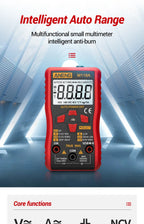 Digital Multimeter Voltage Tester Voltmeter SZ06 SZ308 TRMS 2000 Counts Auto-Ranging Ohm Volt Amp Meter Measuring AC/DC Voltage