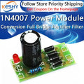 AC to DC power conversion module 1N4007 full bridge rectifier filter 12V 1A AC DC converter
