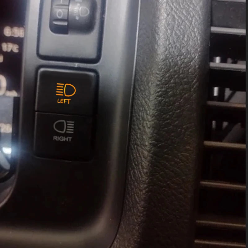 Car Push Switch Dual ON OFF Button Led Bar Roof Lights Fog Spot Driving Lights Button For Toyota 4Runner Hilux RAV4 Prado Camry