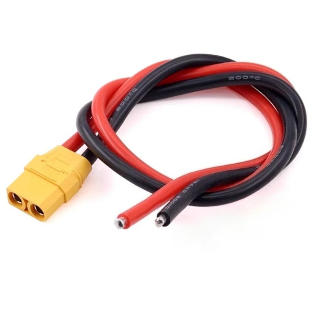 XT90 XT90S Male Female Plug Battery Connector with 12AWG Silicone Wire 10cm/15/20/30/50cm for RC Airplane Lipo Battery Drone Car