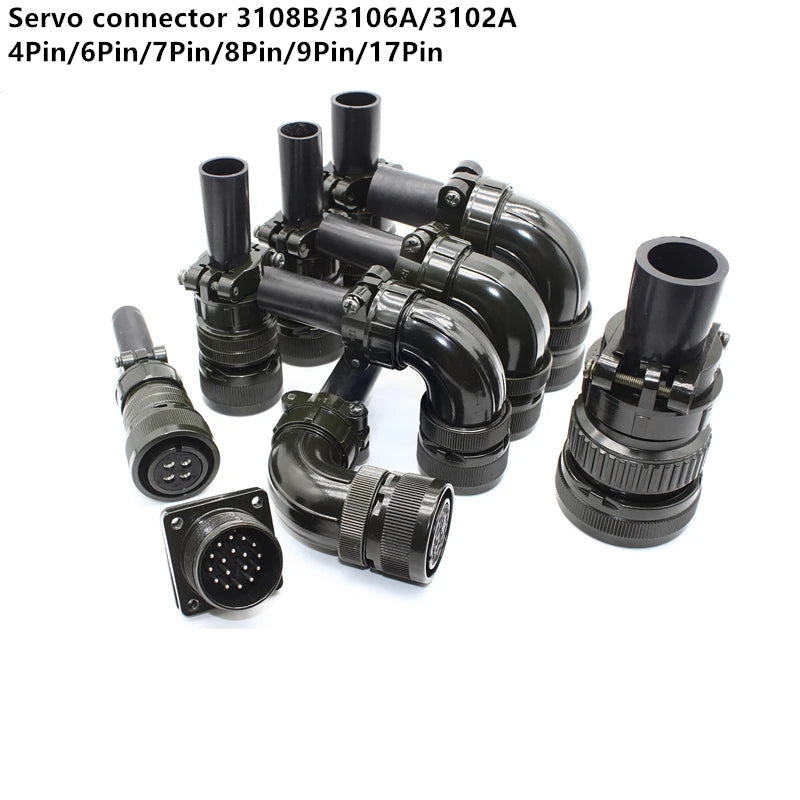Aviation Plug MS3108B MS3106A MS3102A 18-10S 20-4S 20-15S 20-18S 20-29S 22-22S 24-10S 24-11S Servo Motor Panel Metal Connector