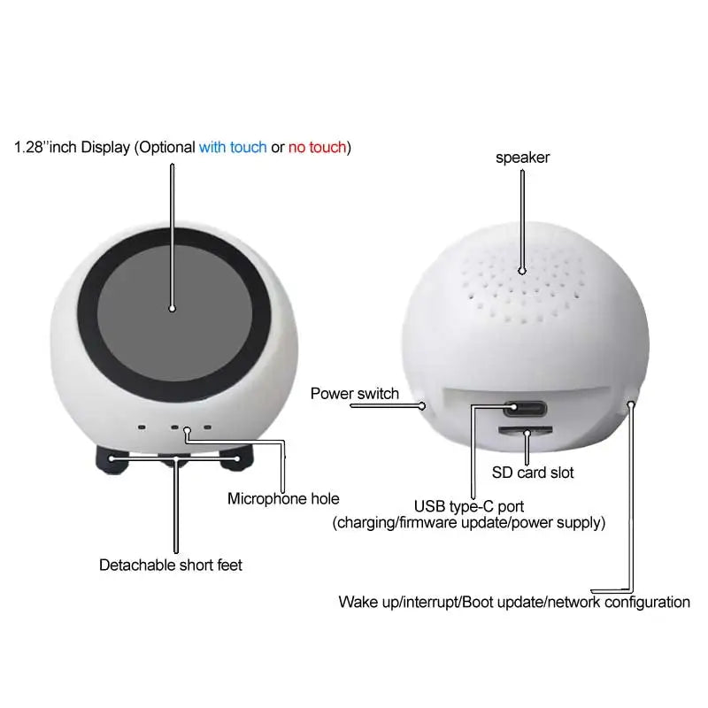 ESP32 S3 1.28inch N16R8 Development Board DeepSeek AI Voice Robot Smart home Assistant desktop trinket Mini TV weather station