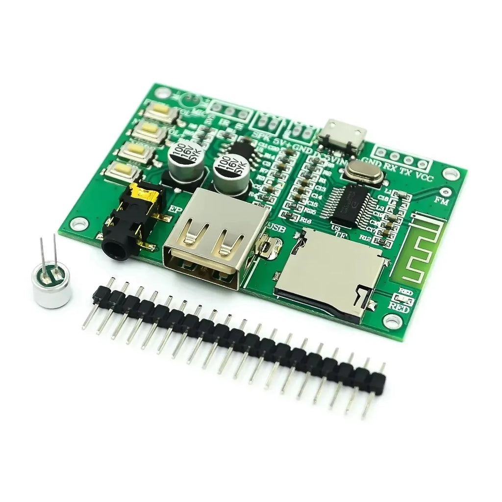 2pcs BT201 Dual Mode Bluetooth 5.0 Lossless Audio Amplifier Module TF Card USB BLE SPP Serial AT Command for Arduino