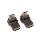 Micro USB data adapter male female USB connector, female male 5-pin Micro USB connector, left and right corners, 90 degrees