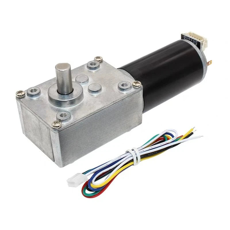1pc 5840-31ZY Scroll Hall Encoder Geared Motor 12V 24V Hanger Motor Metal Gear Forward Reverse