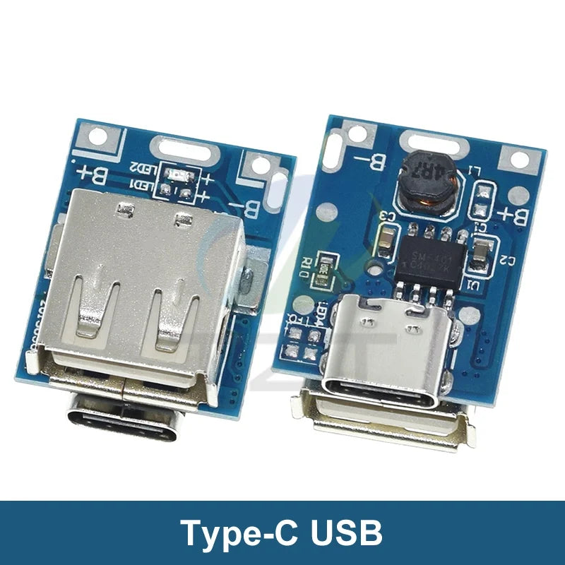 GREATZT 5V Boost Converter Step-Up Power Module Lithium Battery Charging Protection Board LED Display USB For DIY Charger 134N3P