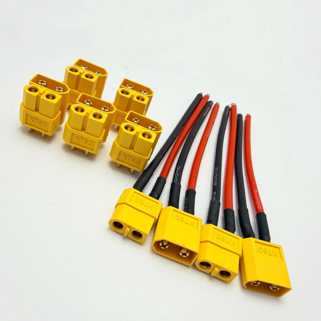 XT60 Male Female Bullet Connectors Plug Adapter With 14AWG 100mm Silicon Wire XT-60 Male Female Connector For RC Lipo Battery