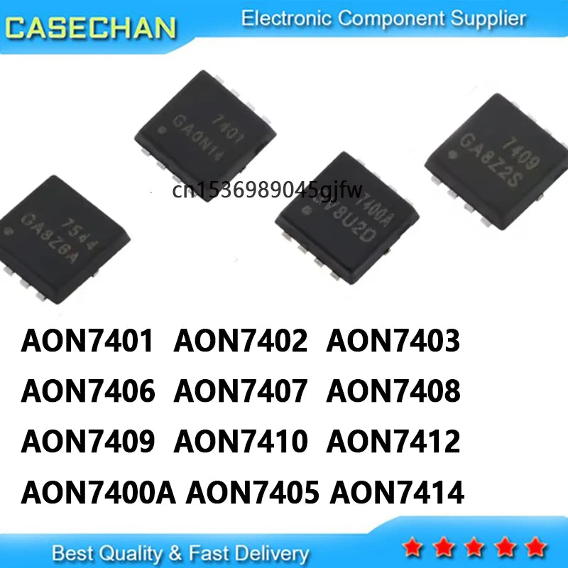 10Pcs New AON7401 AON7402 AON7403 AON7406 AON7407 AON7408 AON7409 AON7410 AON7412 AON7400A AON7516 AON7405 AON7414