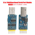 CP2102 6-in-1 USB To TTL/RS232/RS485 Multifunctional Serial Converter Module with 3.3V/5V Level Module
