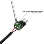 Type C/Micro Female To 2 Pin Terminal Block Solderless Charging Connector 5V USB C Screw Terminal Solderless Plug OTG Adapter