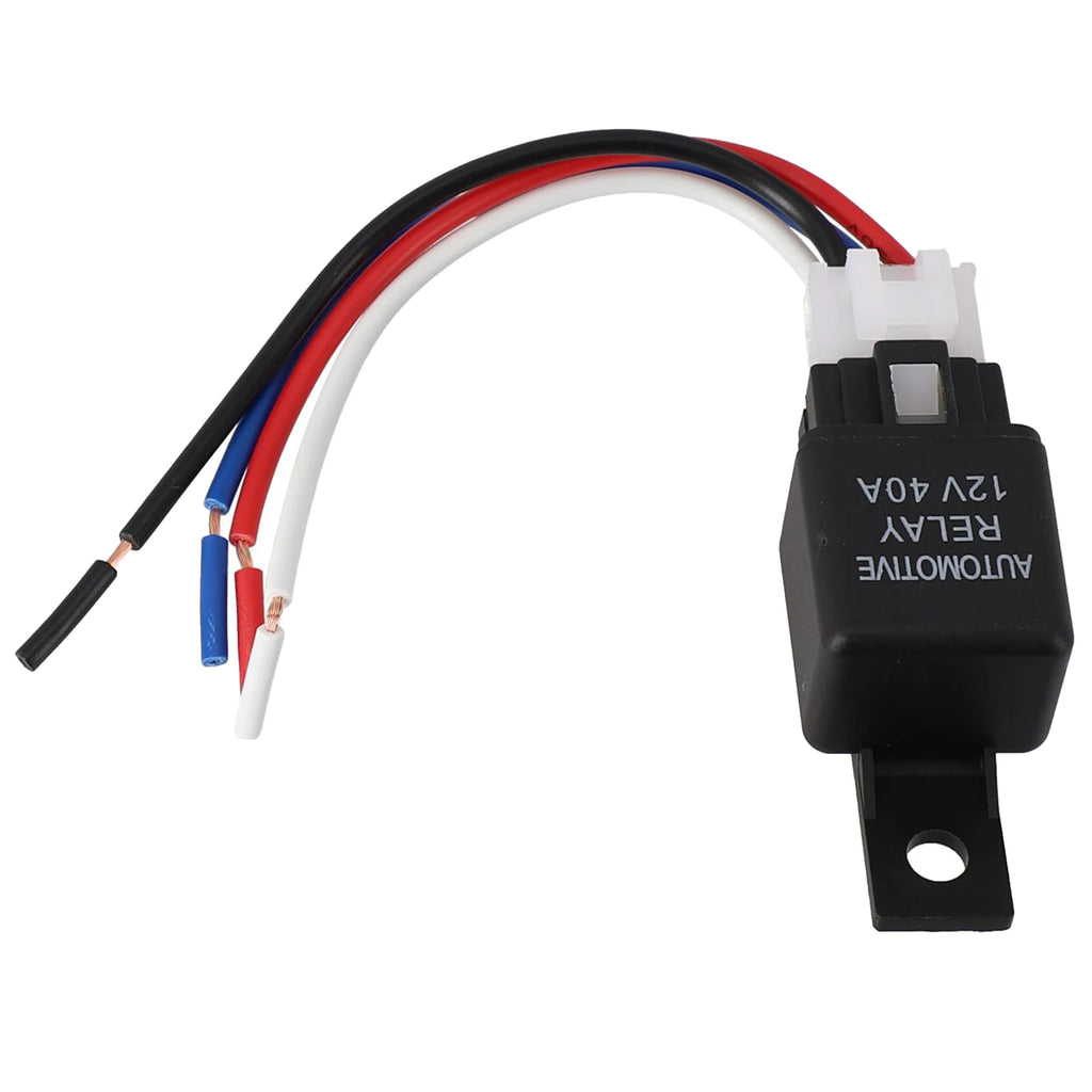 Reliable 12V 40A Car Automotive Relay 4 Pin SPST Contact Type Suitable For Strobe Lights Fog Lights Car Alarms And More
