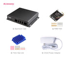 Raspberry Pi CM5_NAS_M.2 board,3* NVME ssd, M.2 support 22110 2280 2242,2.5Gbps ETH and GIGA ethernet, OpenMediaVault,4*PCIE