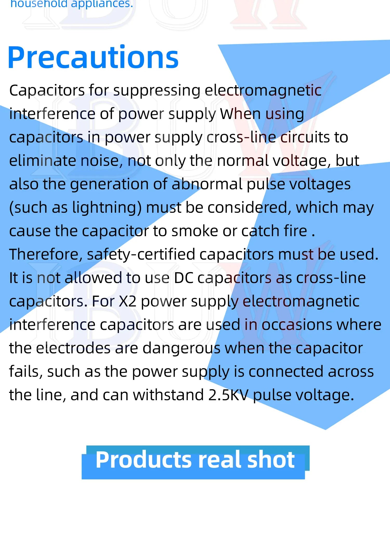 10pcs 275VAC capacitor X2 series 0.01UF ~ 2.2UF Polypropylene film capacitor New 10nf 100nf 150nf 200nf 680nf 470nf 1UF