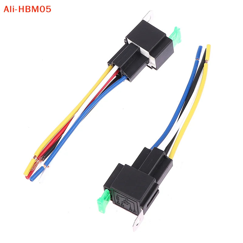 (HB05)1Pc 4 Pin 5 Pin 30A Auto Relay With Fuse Coil Voltage 12V/24V DC Relay Vehicle Rel Fused Relay