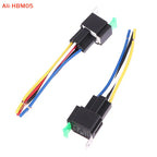 (HB05)1Pc 4 Pin 5 Pin 30A Auto Relay With Fuse Coil Voltage 12V/24V DC Relay Vehicle Rel Fused Relay