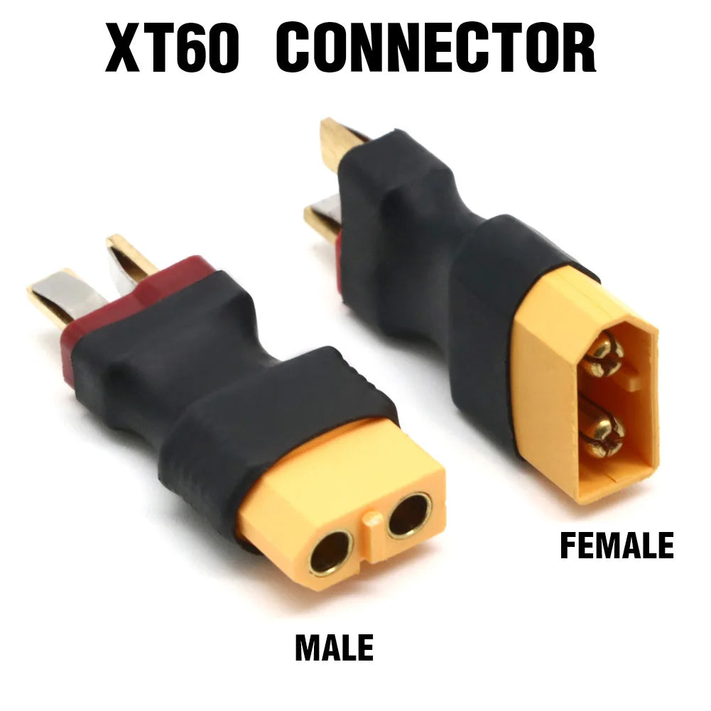 1pcs XT60 Male Plug to T Male / T Female Plug to XT60 Female Adapter For RC Helicopter Quadcopter LiPo Battery Plug Connector Pa