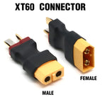1pcs XT60 Male Plug to T Male / T Female Plug to XT60 Female Adapter For RC Helicopter Quadcopter LiPo Battery Plug Connector Pa
