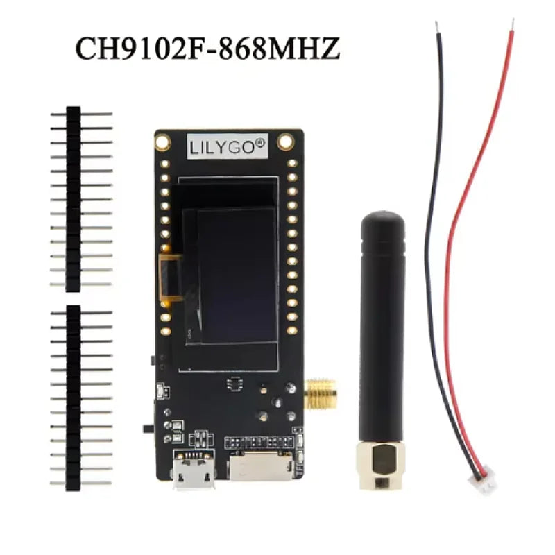 LILYGO® TTGO LoRa32 V2.1_1.6 Version 433/868/915Mhz ESP32 LoRa OLED 0.96 Inch SD Card Bluetooth WIFI Wireless Module ESP-32 SMA