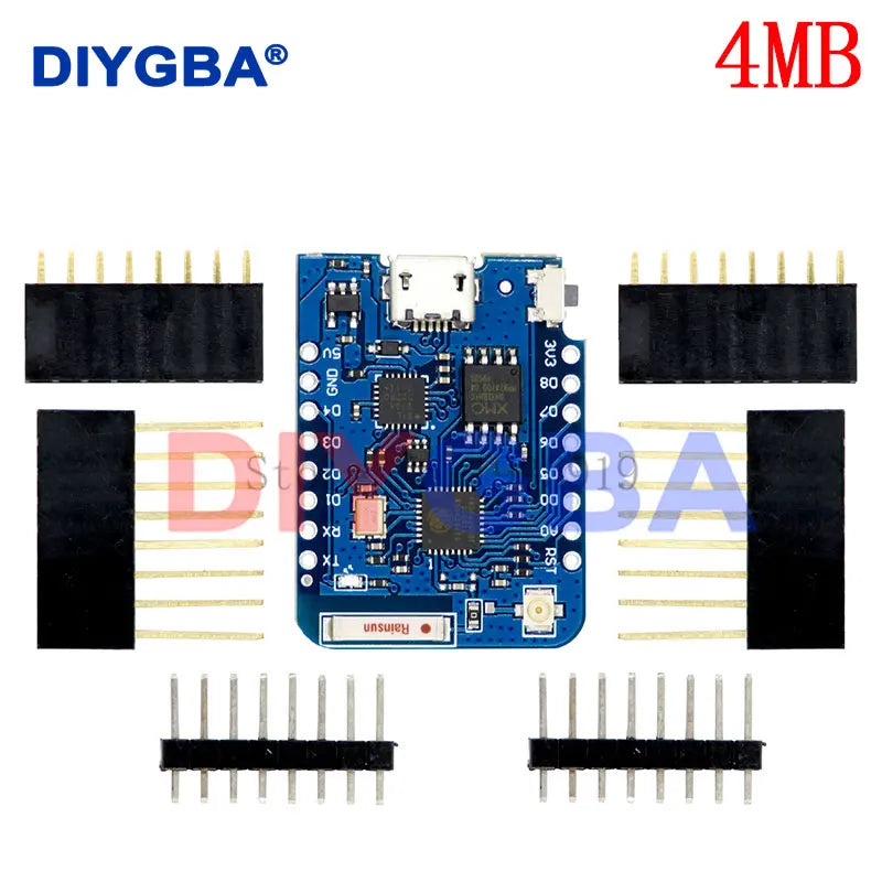 WEMOS D1 Mini Pro 4M 16M Bytes External Antenna Connector NodeMCU Based ESP8266 ESP-8266EX CP2104 WIFI Development Board Micro