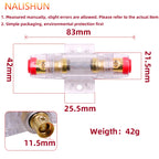 Car Audio Inline Fuse Holder 20A 30A 40A 50A 60A 80A 100A Circuit Breaker for Car Stereo Subwoofer Amplifier Refit Accessories