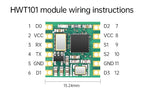 WitMotion HWT101CT High Precision Z-Axis Gyroscope Angle Sensor MEMS Inclinometer axis no drift Module for Robot ROS Drone AGV