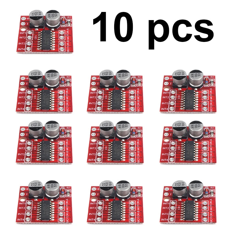 Mini L298N 2 Channel DC Motor Driver Module, Dual H-Bridge for DC Stepper Motor, 1.5A for Arduino Smart Car Robot (3/6Pcs)