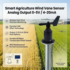 Analog Output 0-5V 4-20mA Hall Effect Wind Vane Wind Direction Sensor Outdoor Weather Station with 4g Wifi MQTT Cloud System