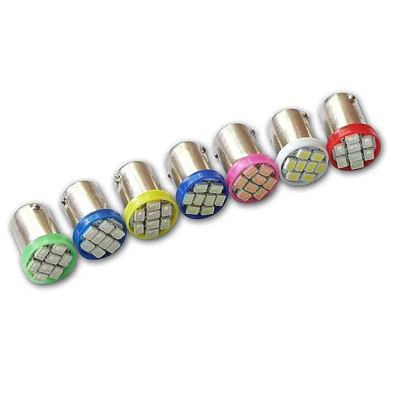 10PCS BA9S 44 47 T11 T4W Bayonet AC 6V 12V 1206 3020 8SMD LED Pinball Machine Light Bulb Lamp Non Ghosting Anti Flickering