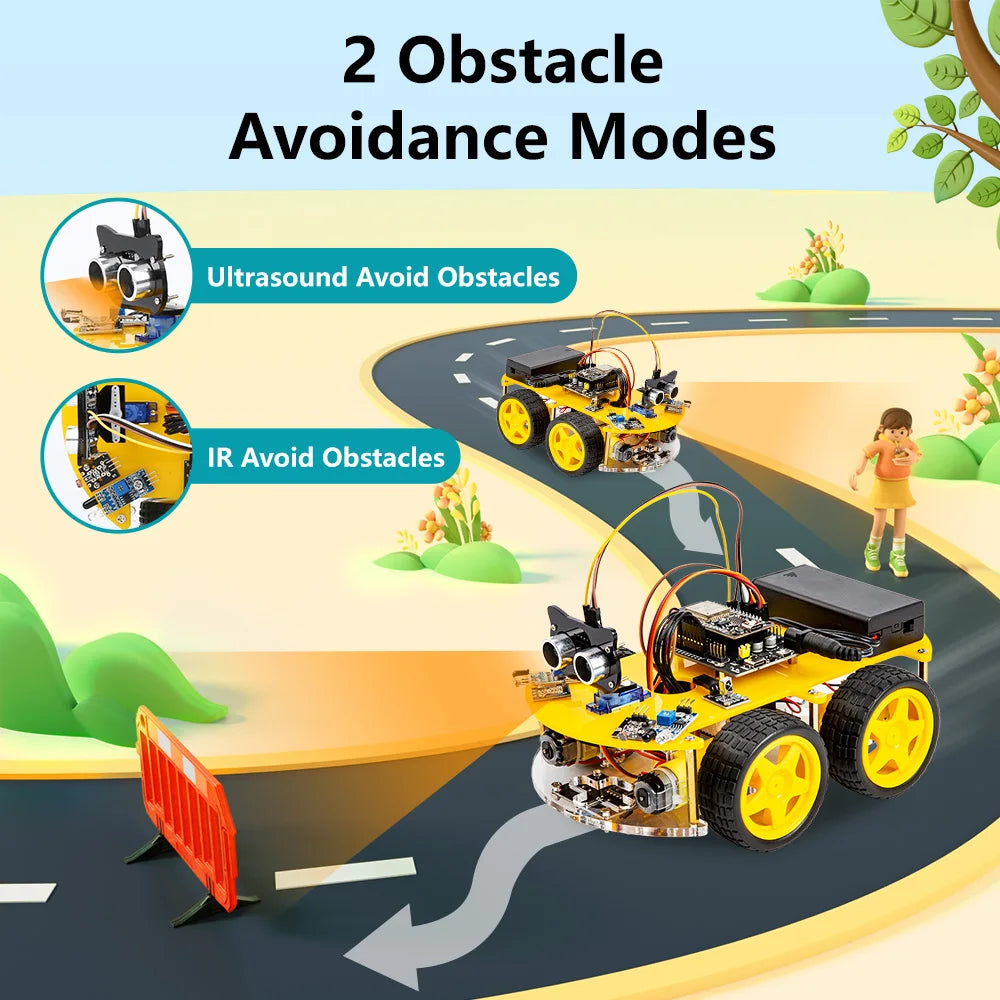 ESP32 Smart Robot Car Kit  Remote Control Car for Arduino Programming Project STEM Education Science Coding Kit