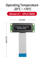 COG Small Size 1602 LCD Module WS0012 16*2 1602 Panel 6800 8080 SPI 16x2 Character OLED Screen Display