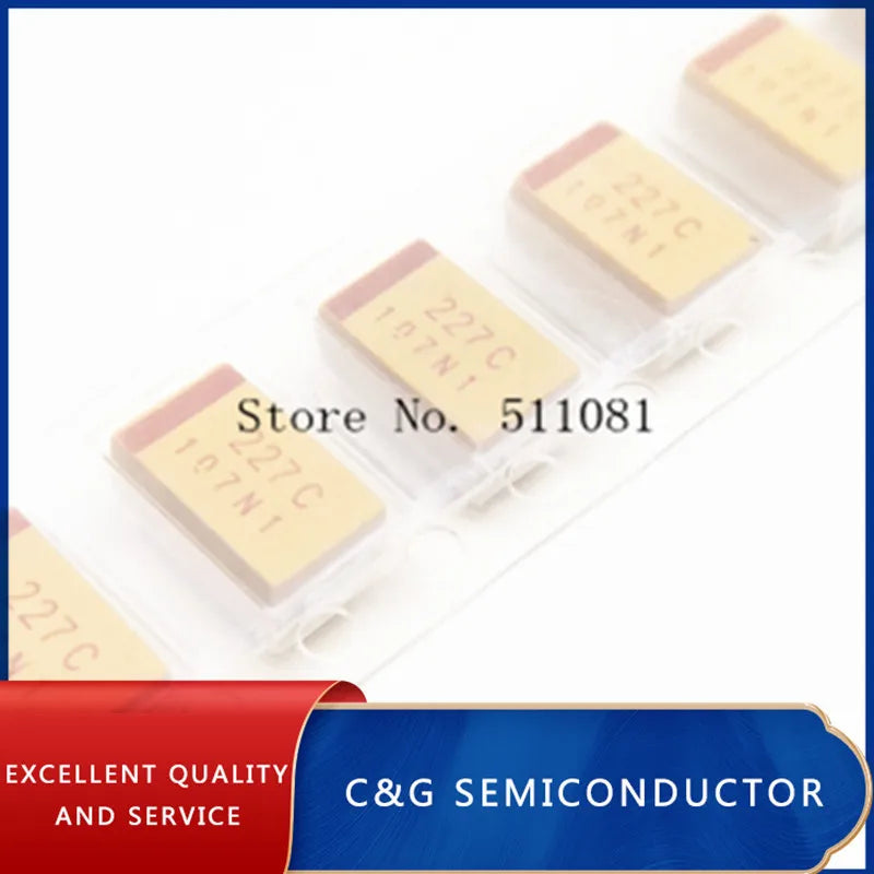 10PCS 6V 6.3V 10V 16V 25V 35V 50V 10UF 22UF 33UF 47UF 100UF 220UF 330UF 470UF D Type SMD Tantalum Capacitor