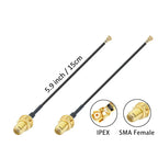 Dual Band 2.4GHz 5.8GHz Wifi Antenna + 15CM Cable to RP-SMA for Mini PCIe Card Wireless Routers, PC Desktop, Repeater