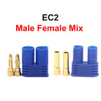 Cltgxdd 2/5/10pcs EC2 EC3 EC5 EC8 Banana Plug Battery Motor Male And Female Socket Aviation Model High Current Plug Connector