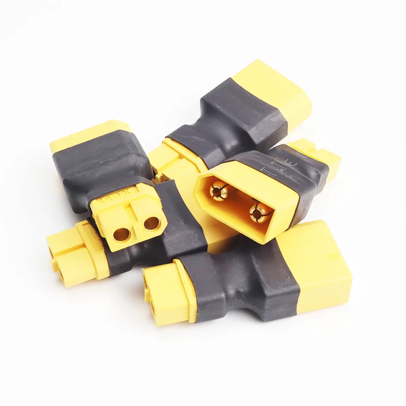 5Pcs Adapter XT60 To XT30 XT90 EC5 TRX T Female To Male Plug Deans Connectors Plug RC Helicopter Quadcopter Lipo Battery Control